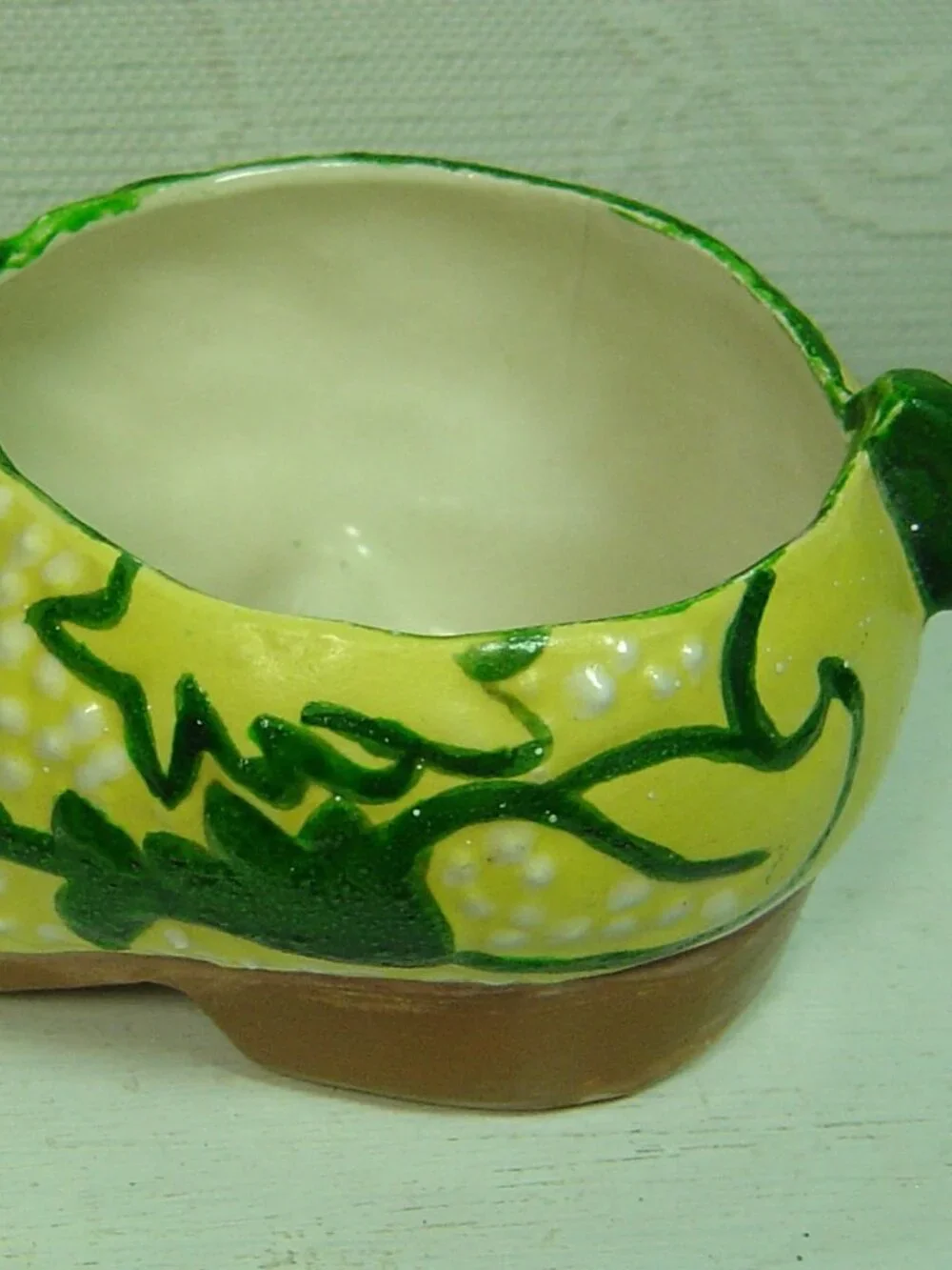 Handmade vintage yellow
